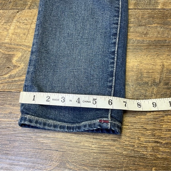 True Religion Billie Mid Rise Straight Jeans Pink Stitch Pockets Women’s 28x33 - Picture 5 of 11